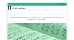 Desktop Screenshot of musik-studium.info