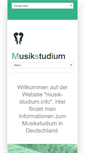 Mobile Screenshot of musik-studium.info