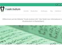 Tablet Screenshot of musik-studium.info